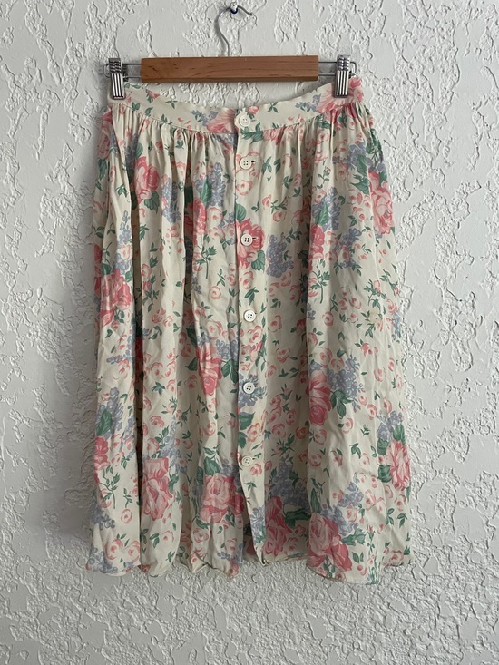 Polo Ralph Lauren Dresses & Skirts - Ralph Lauren RARE Vintage 80s Cottagecore Country Prairie Floral Rayon Skirt